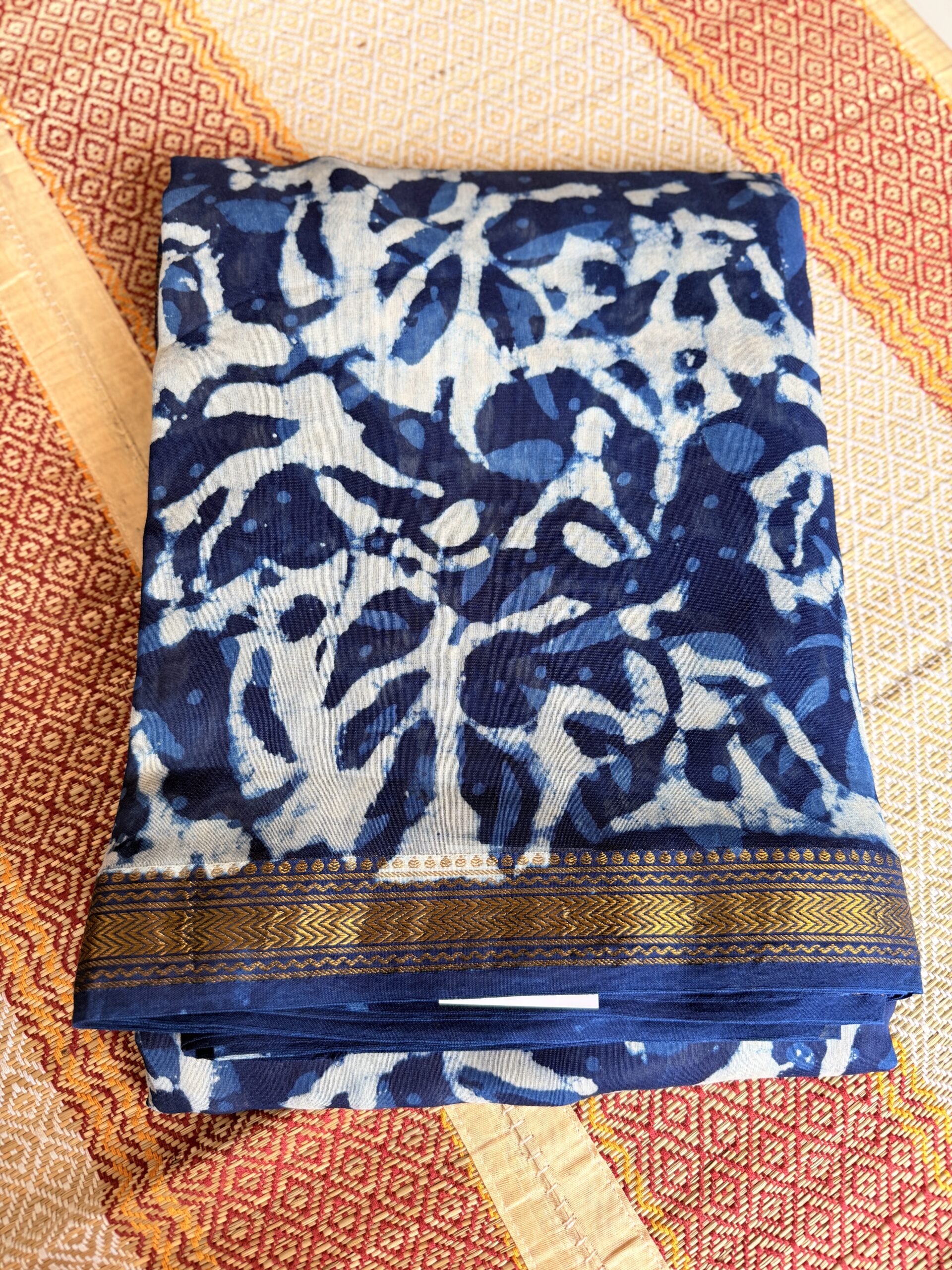 Chanderi - Denim color