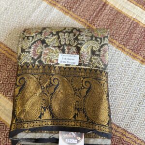 Big kanchi border Mangalagiri silks