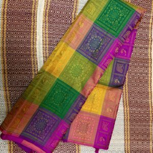 multicolor kanchipuram