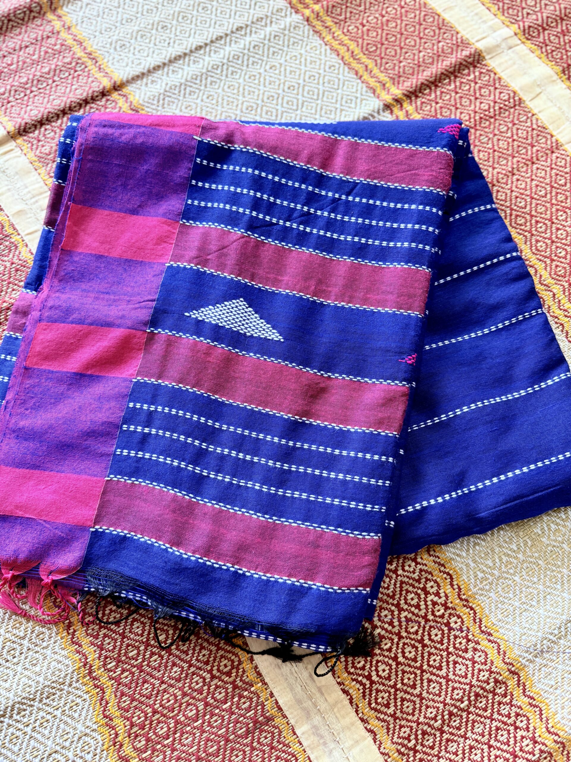 Deep Blue Odisha Khadi - kotpad