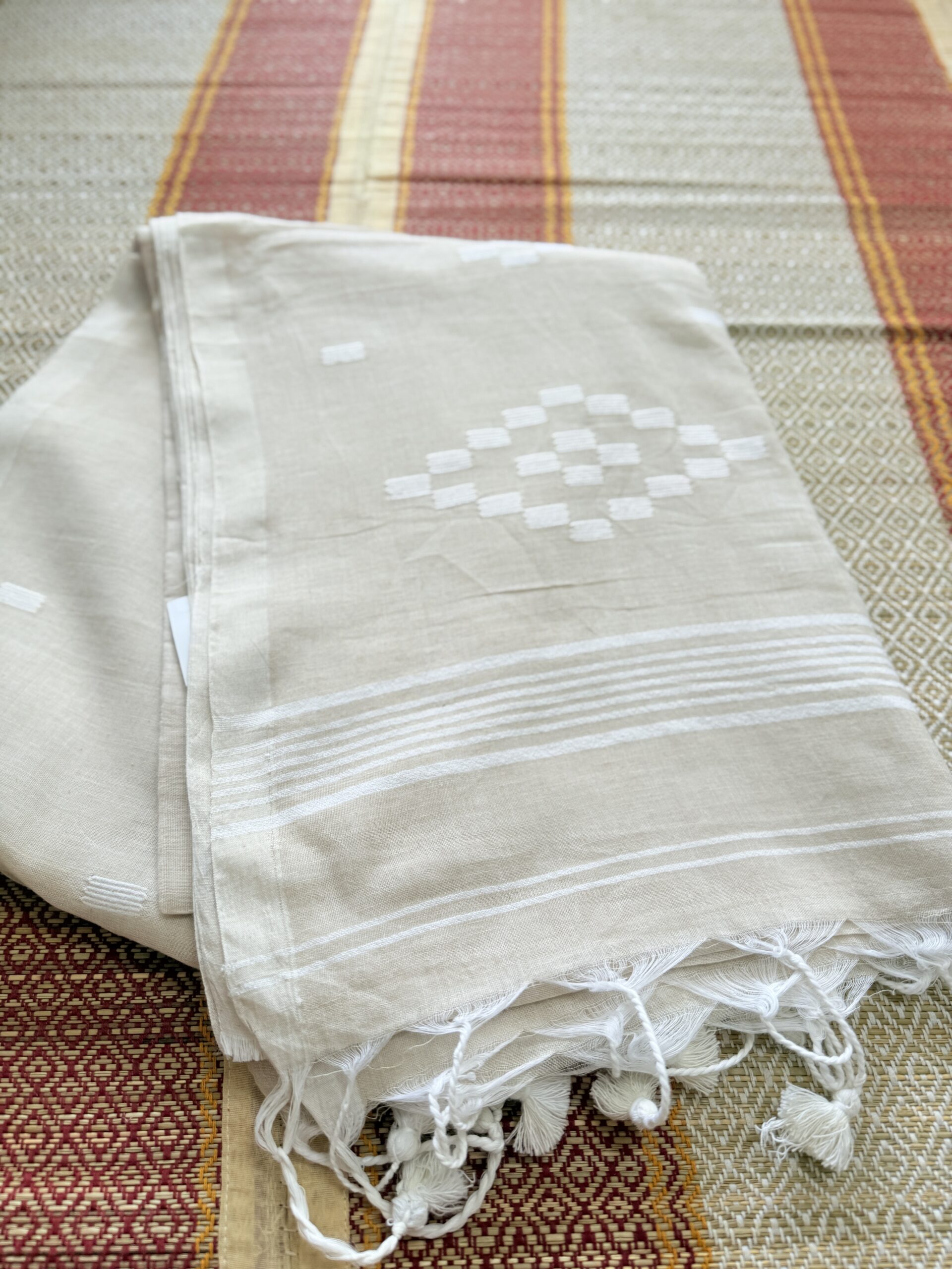 Oyster Beige - Soft Bengal Cotton