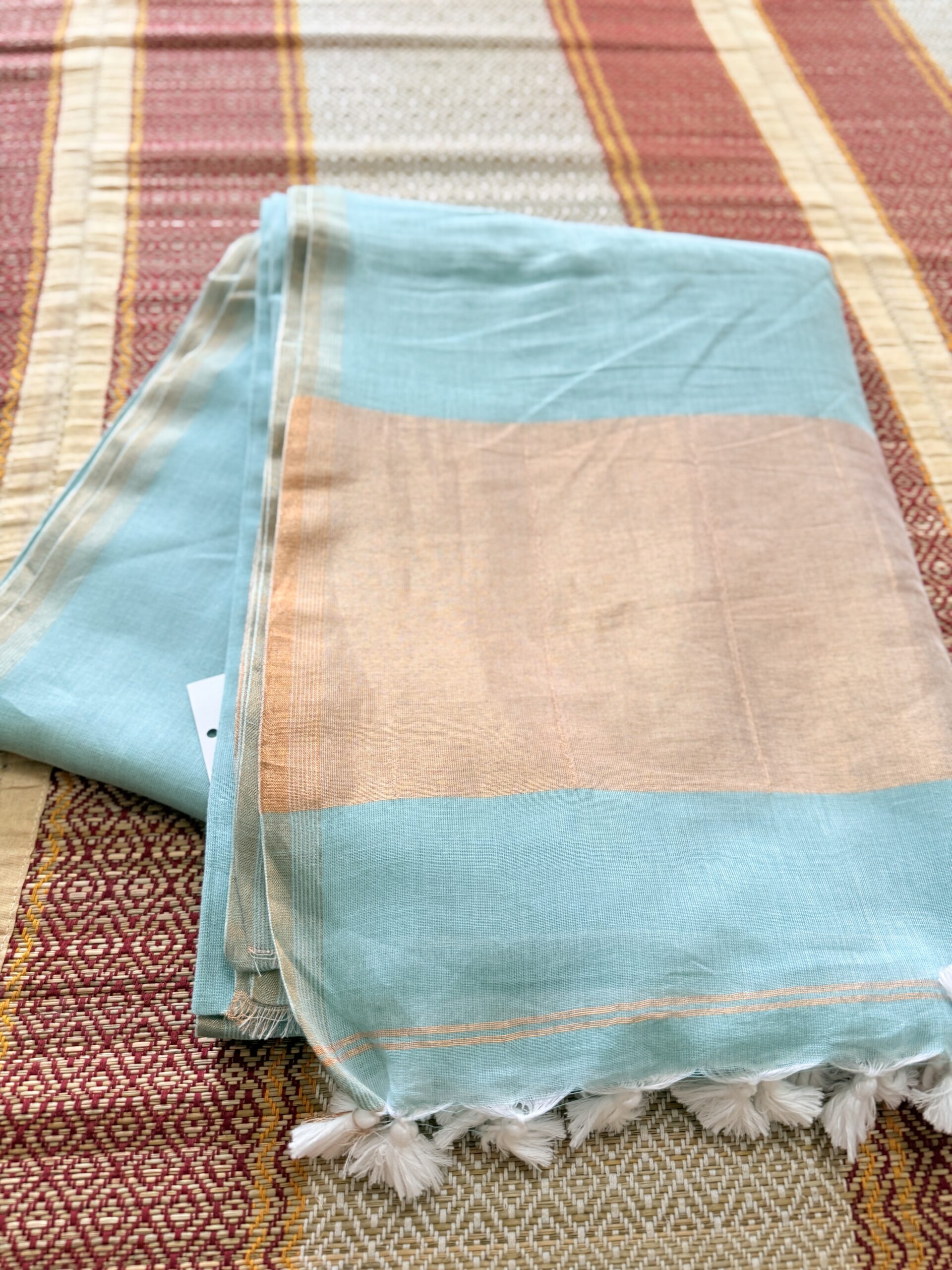 light pale Turquoise - Mul cotton