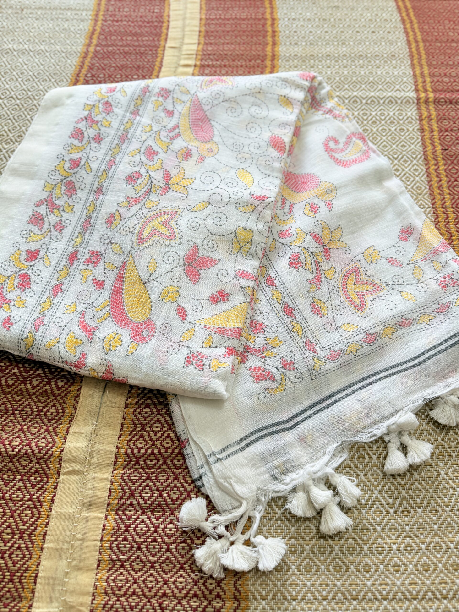 Chantilly Lace white - Soft bengal cotton