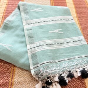 Sage green pastel - soft bengal cotton