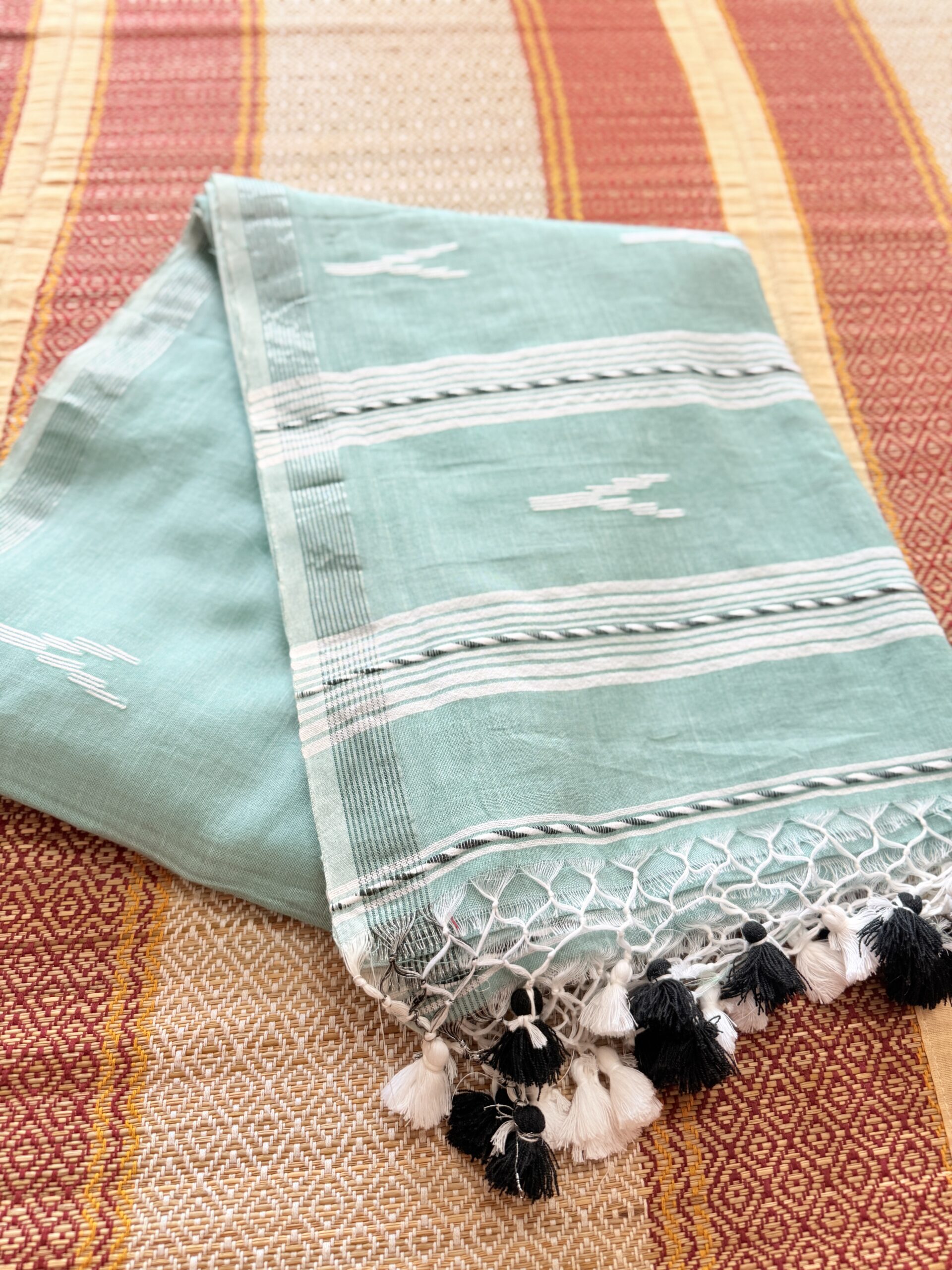 Sage green pastel - soft bengal cotton