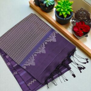 Damini - deep purple soft silks