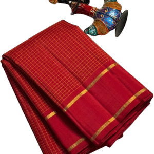 Pure Kanchipuram Silks red kattam